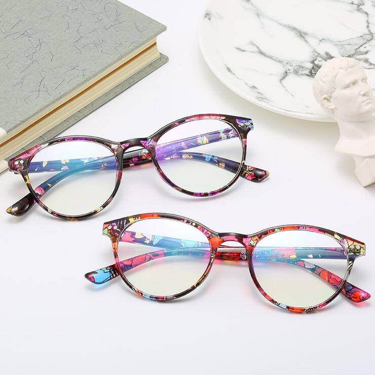 Plastic eyeglasses for reading H8001, diopters from 0.00 to -6.00, not centered