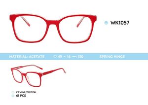 Acetate plastic frames for kids, with spring hinges WK1057