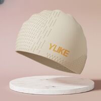 Silicone waterproof swimming cap for adults 021-YU