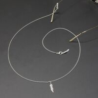 Металлическая нескользящая цепочка, c листом, для очков и масок GL287-2