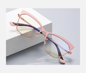 Metal blue blocker frames for glasses MORE 3049