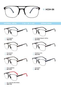 Металлическая оправа с дужками из материала TR-90 HC04-08