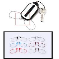 Plastic reading pince-nez glasses with case 6008, diopters from +1.00 to +3.00, RMC=62-64