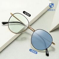 Очки металлические фотохромные с защитой от синего света 9663-GT