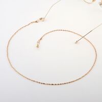 Gold-colored metal non-slip chain, from copper, for glasses and masks GL1010