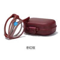 Plastic eyeglasses for reading, with case, Blue ray cut, diopters from 0.00 to +4.00, PD62-64 KY666老花镜