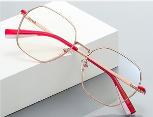 two-color  style metal blue blocker frames for glasses MORE 3053