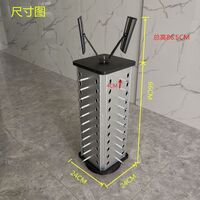 Tabletop glasses stand for 44 slots with mirrors JS-C220519 