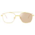 Очки фотохромные металлические для дали V8612 с коричневыми линзами, диоптрии от 0.00 до -6.00, не центрованные