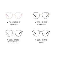 Metal glasses with blue light and UV protection 9653-3-GT