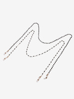 Set of two gold and silver thin glasses chain with glasses GM085