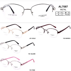 Metal eyeglass frame, material steel Allmilmo AL7087