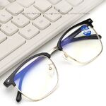 Очки металлические для чтения 651 с защитой Blue ray cut, диоптрии от +1.00 до +4.00
