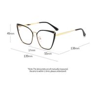 Metal glasses with blue light and UV protection 9702-3-GT