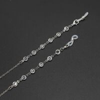 Metal non-slip chain, with glass beads, for glasses and masks GL615