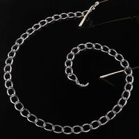 Silver-colored metal non-slip chain, thick, for glasses and masks GL206