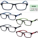 Ready-made plastic frame glasses for women Vizzini V8195, diopters from +1.00 to +4.00 (step 0.25)