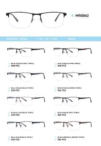 Металлическая оправа с дужками из материала TR-90 MR0062