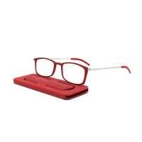 Plastic reading pince-nez glasses with case mobile phone mount 6012-支架, diopters from +1.00 to +4.00, RMC=62-64