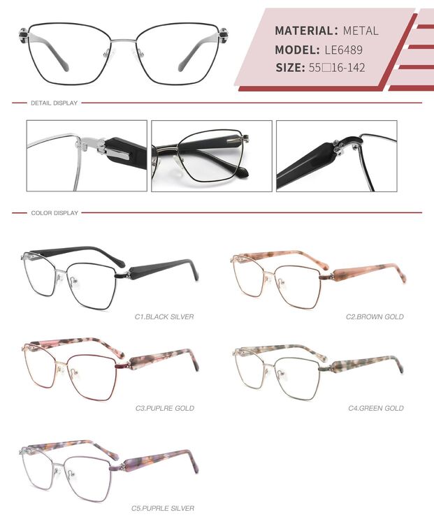 Оправа металлическая с флексом LE6489-DA