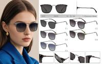 Polarized metal sunglasses for women Leke LK34028