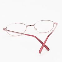 Очки металлические складные для чтения Z168 с защитой Blue ray cut с футляром, диоптрии от +1.00 до +4.00, РМЦ=62-64