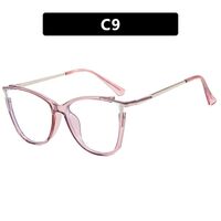 Combined (plastic+metal) glasses with blue light protection for women 8029-PN