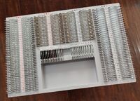 266 metal rim ophthalmic trial lens set in an aluminum case WZ-YG3 class A, B