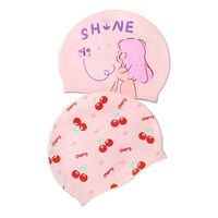 Silicone waterproof swimming cap for kids 0002-3-YU