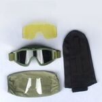 Safety shockproof tactical goggles, set with 3 lens, 战术套装-沙漠蝗虫3-DX