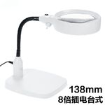 Tabletop magnifying glass with backlight 7765-XX, magnification: 8X