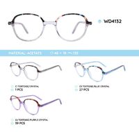 Plastic frames for glasses acetate material WD4132