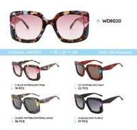 Plastic acetate frame polarized sunglasses WD8020
