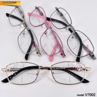 Очки в футляре женские металлические с флексами Vizzini V7002(KZ-BLAK) до +5,00 и -8,00