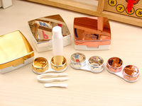 Portable companion case for soft contact lenses A-8035