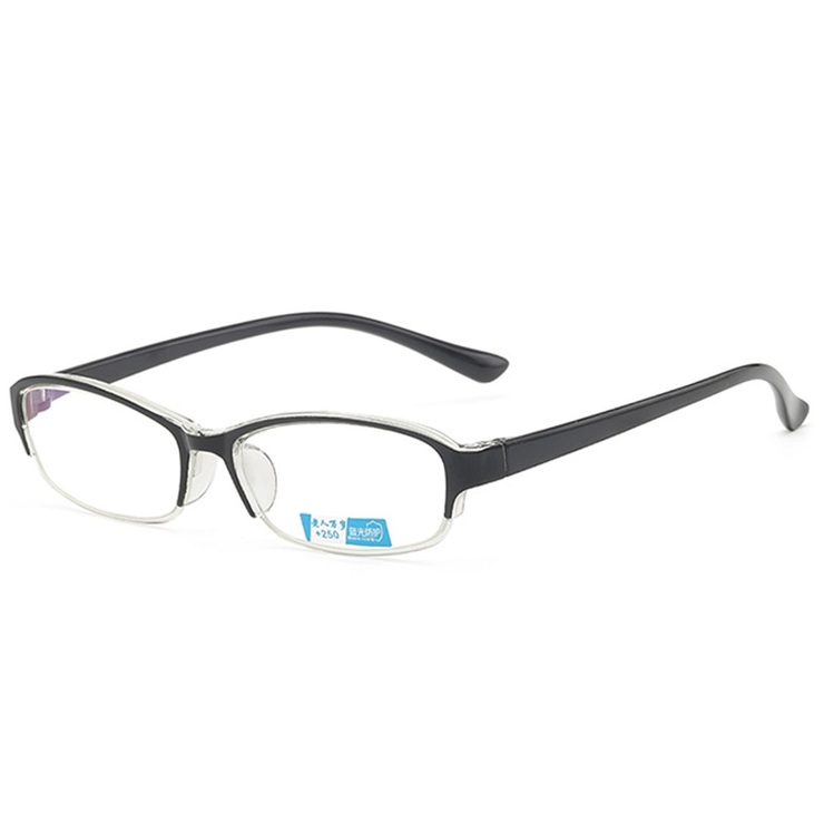 Plastic semi-rim glasses for reading WYM641, blue light protection, UV400, from +1.00 to +4.00 