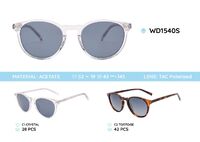 Plastic acetate frame polarized sunglasses WD1540S