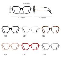 Plastic TR90 + metal frames for glasses with Blue Ray Cut protection and flex hinges FOCUS FCS2211