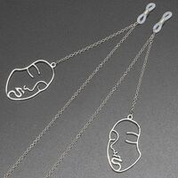 Металлическая нескользящая цепочка, с маской, для очков и масок GL383