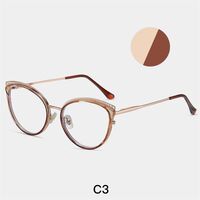 Оправа для очков комбинированная (металл + TR90) с защитой от синего света, с флексом FA87240