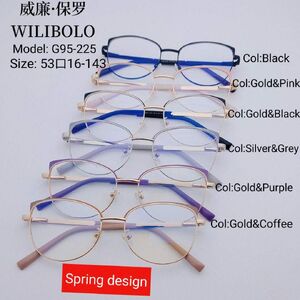 Metal ultrathin frames Wilibolo, with spring hinges G95-225