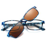 TR90 plastic frame + polarized sun protection magnet clip-on El Dorado EL2250