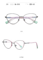 Оправа металлическая с линзами блю-блокерами 3020