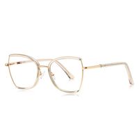 Metal + TR90 plastic Blue Blocker glasses frame for women with UV and blue light protection lenses More FCS3158