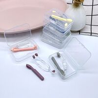 Mini soft contact lens kit with 5 containers KD-888镊子+佩戴勺