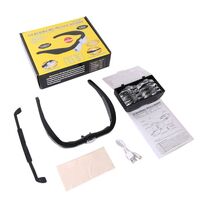 Очки-лупа с подсветкой для работы с мелкими деталями, со сменными насадками 11537DC, увеличение: 1.5X, 2.5X, 3.5X, 5X