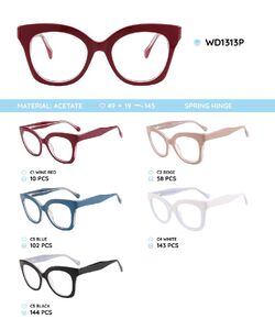 Plastic frames for glasses acetate material WD1313P