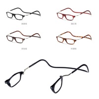 Ready-made folding magnet plastic frame glasses with diopters 8181