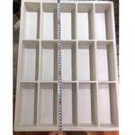 Планшет пластиковый внутрь шкафов и ящиков для демонстрации очков и оправ на 15 ячеек