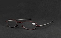 Folding metal eyeglasses for reading with case YL-088